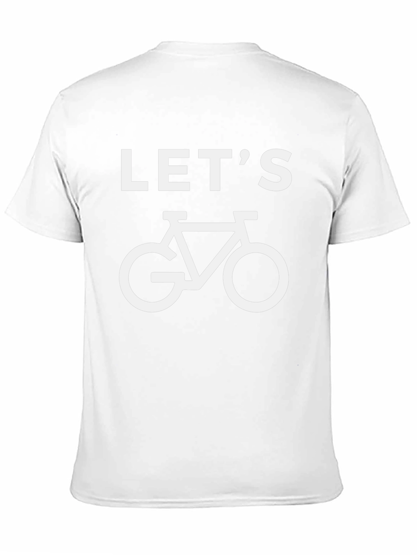 Lets Go Bike Ride T-Shirt - Black Cotton Tee