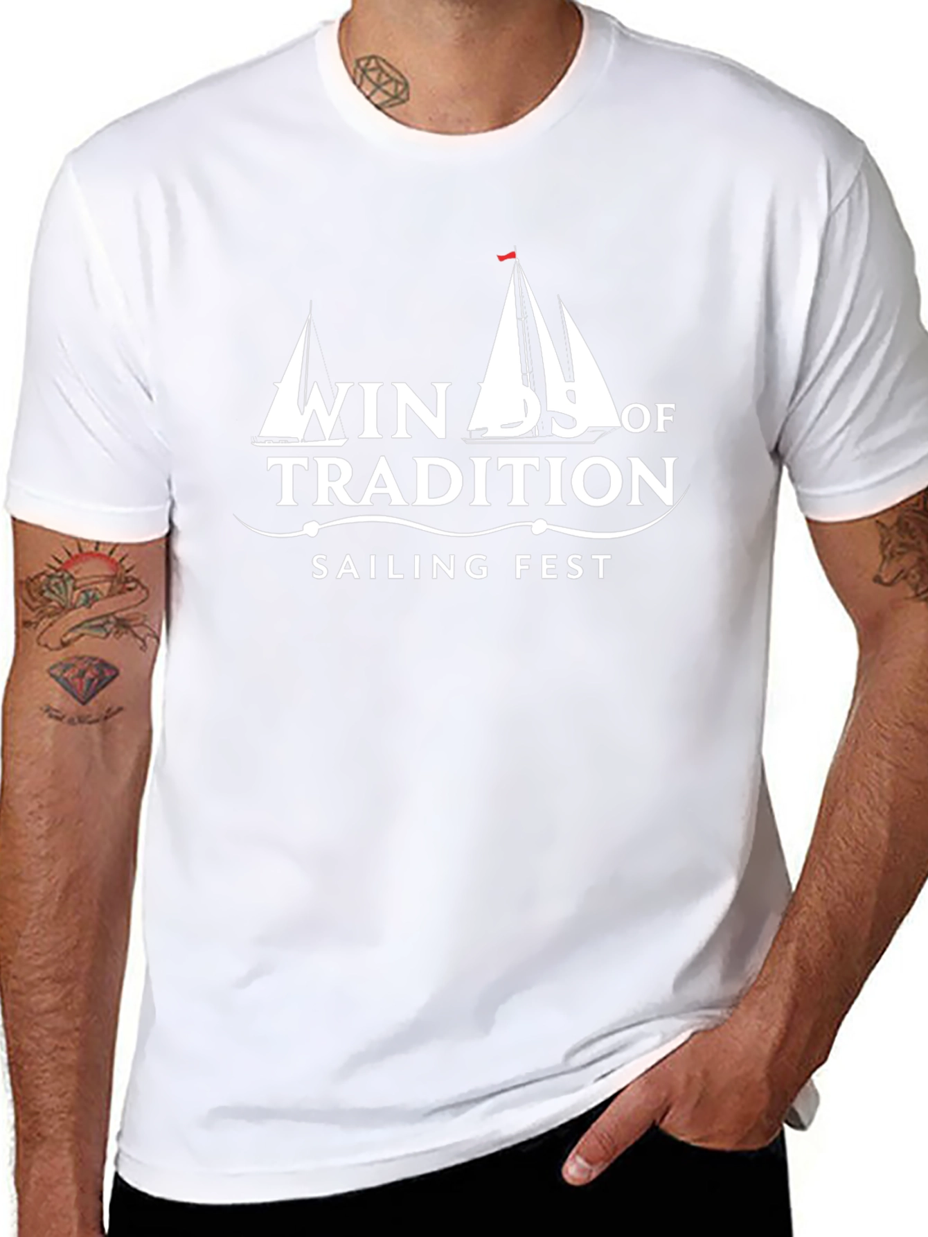 Winds of Tradition Sailing Fest Black T-Shirt
