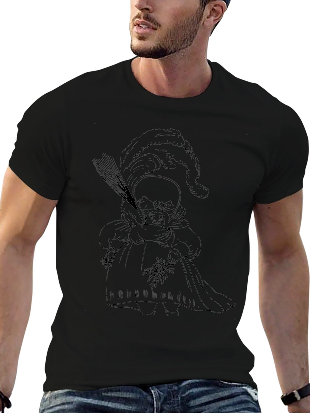 Whimsical Doll Graphic T-Shirt - Unique Design