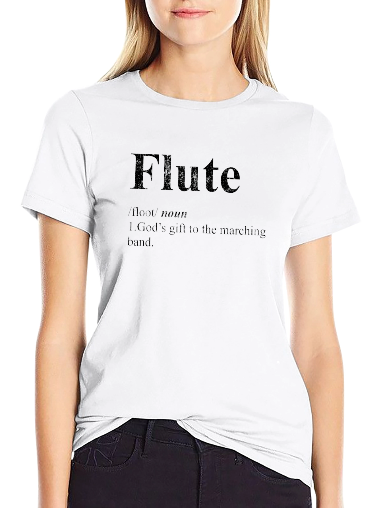 Flute Definition T-Shirt: Musician Marching Band Gift Tee