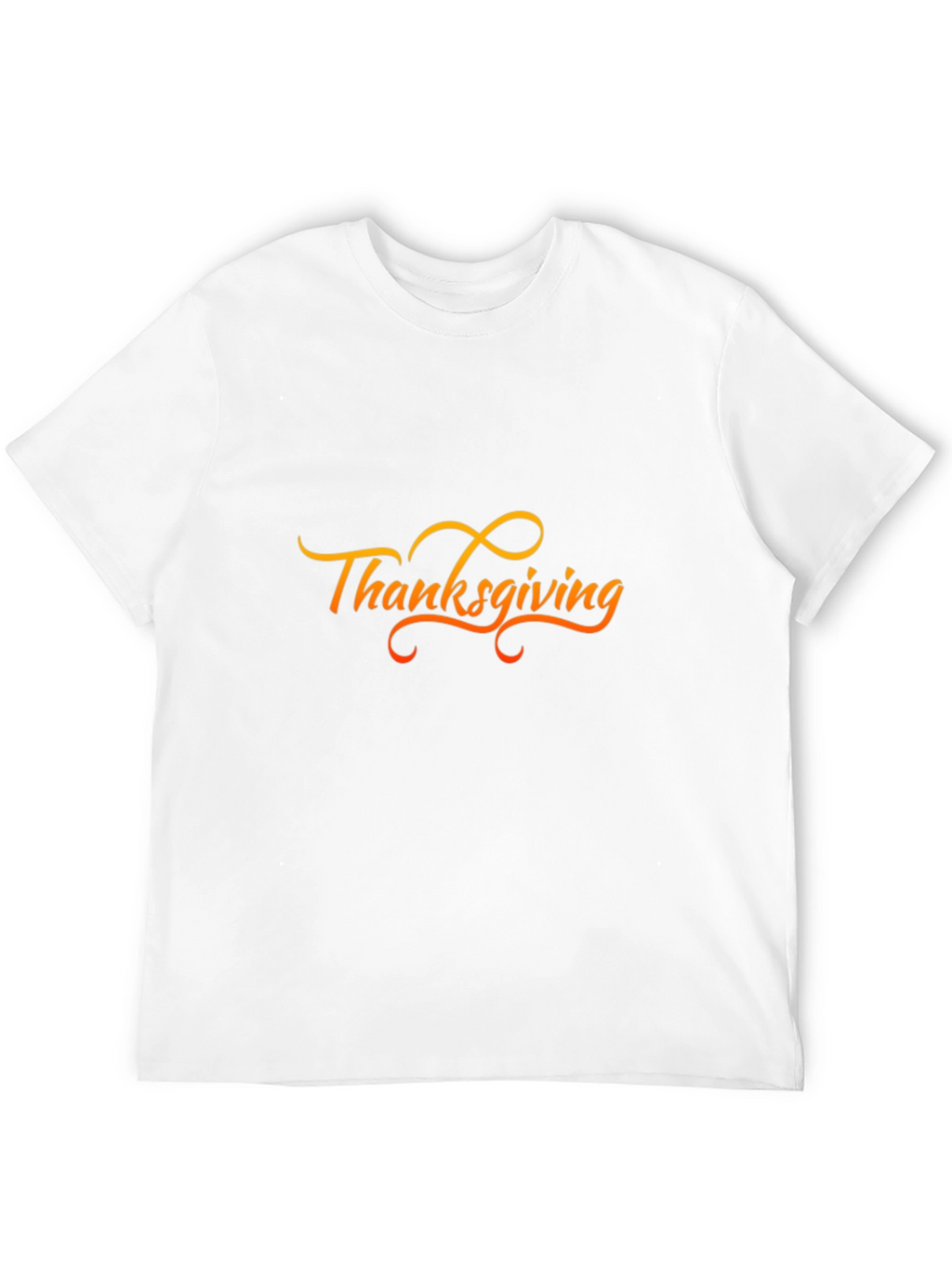 Thanksgiving Graphic Print Black T-Shirt