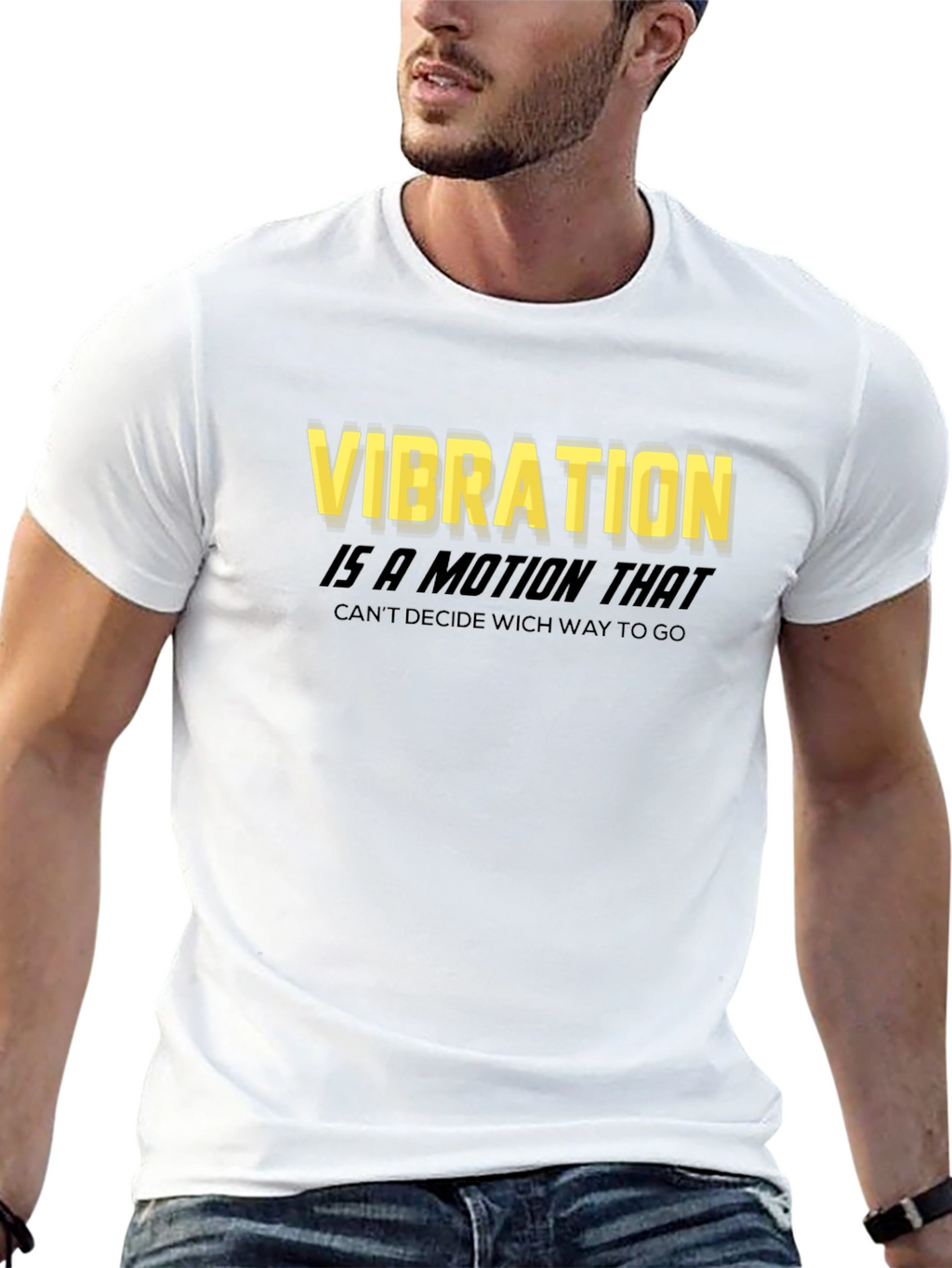 Vibration Motion Black T-Shirt