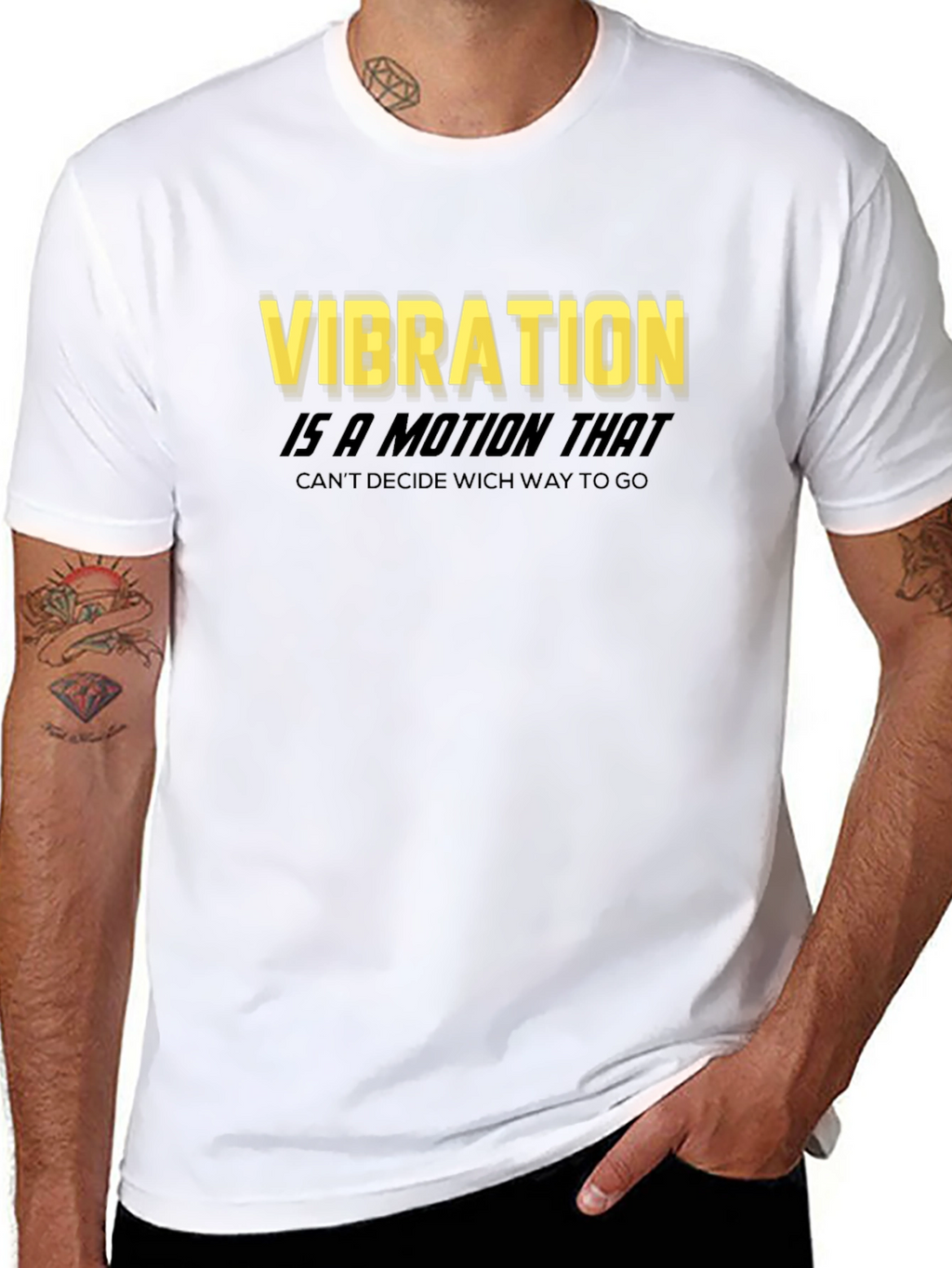 Vibration Motion Black T-Shirt