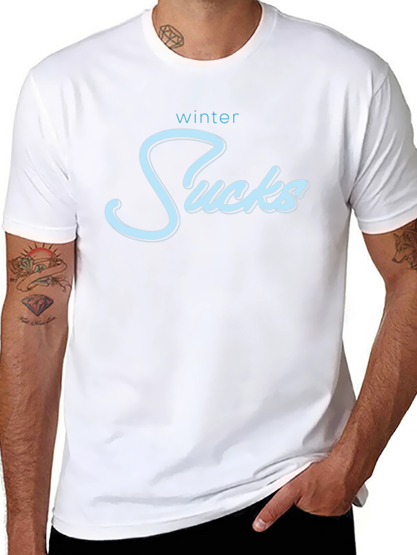 Winter Sucks T-Shirt - Funny Seasonal Graphic Tee