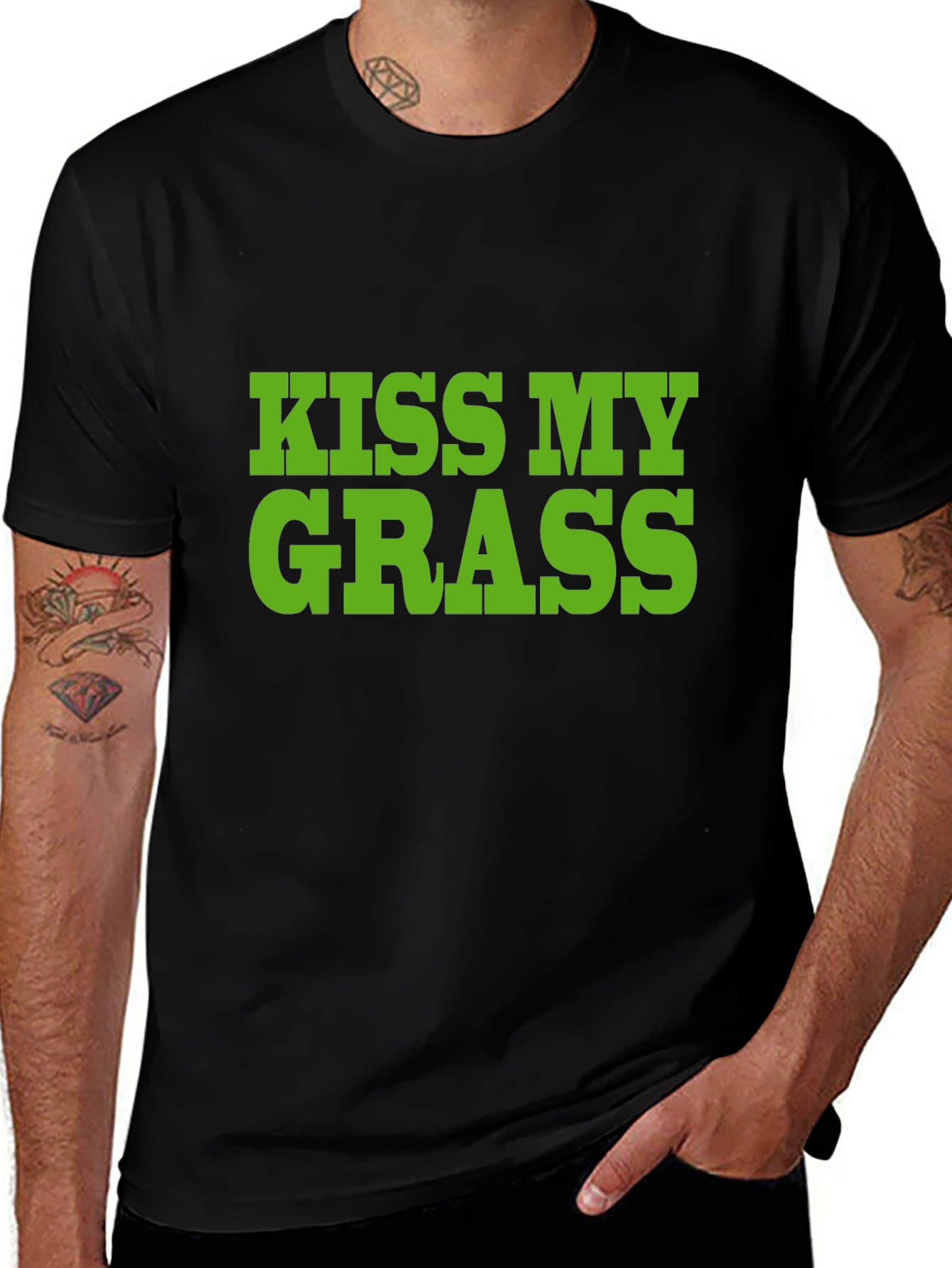 Kiss My Grass T-Shirt - Bold Statement Tee