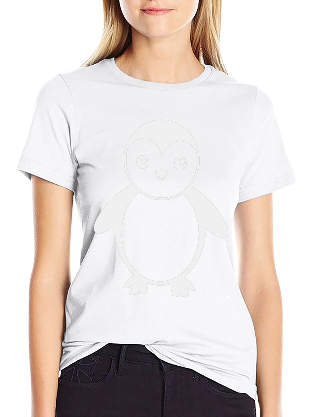 Penguin Graphic Tee - Casual Black T-Shirt