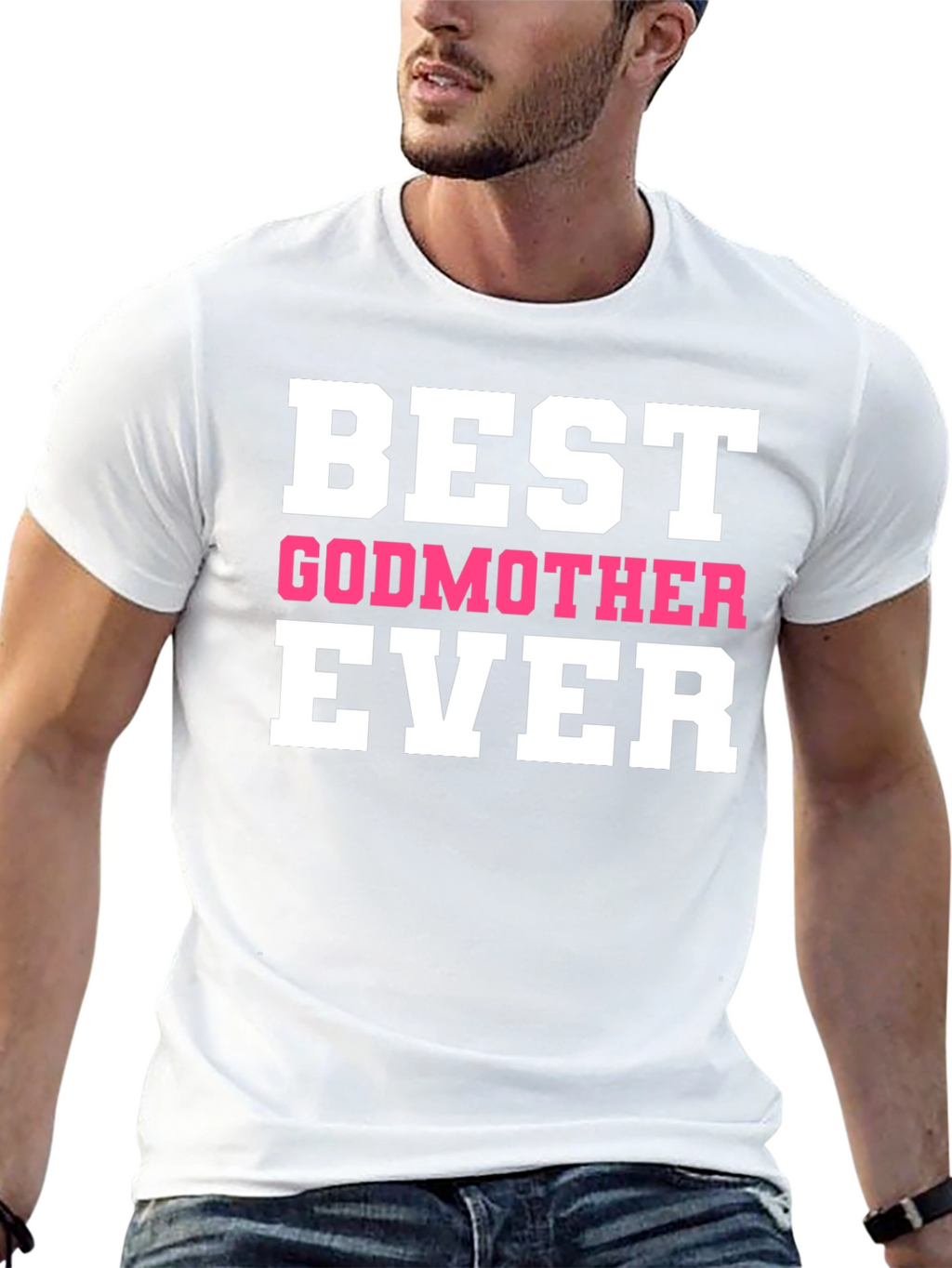 Best Godmother Ever Black T-Shirt