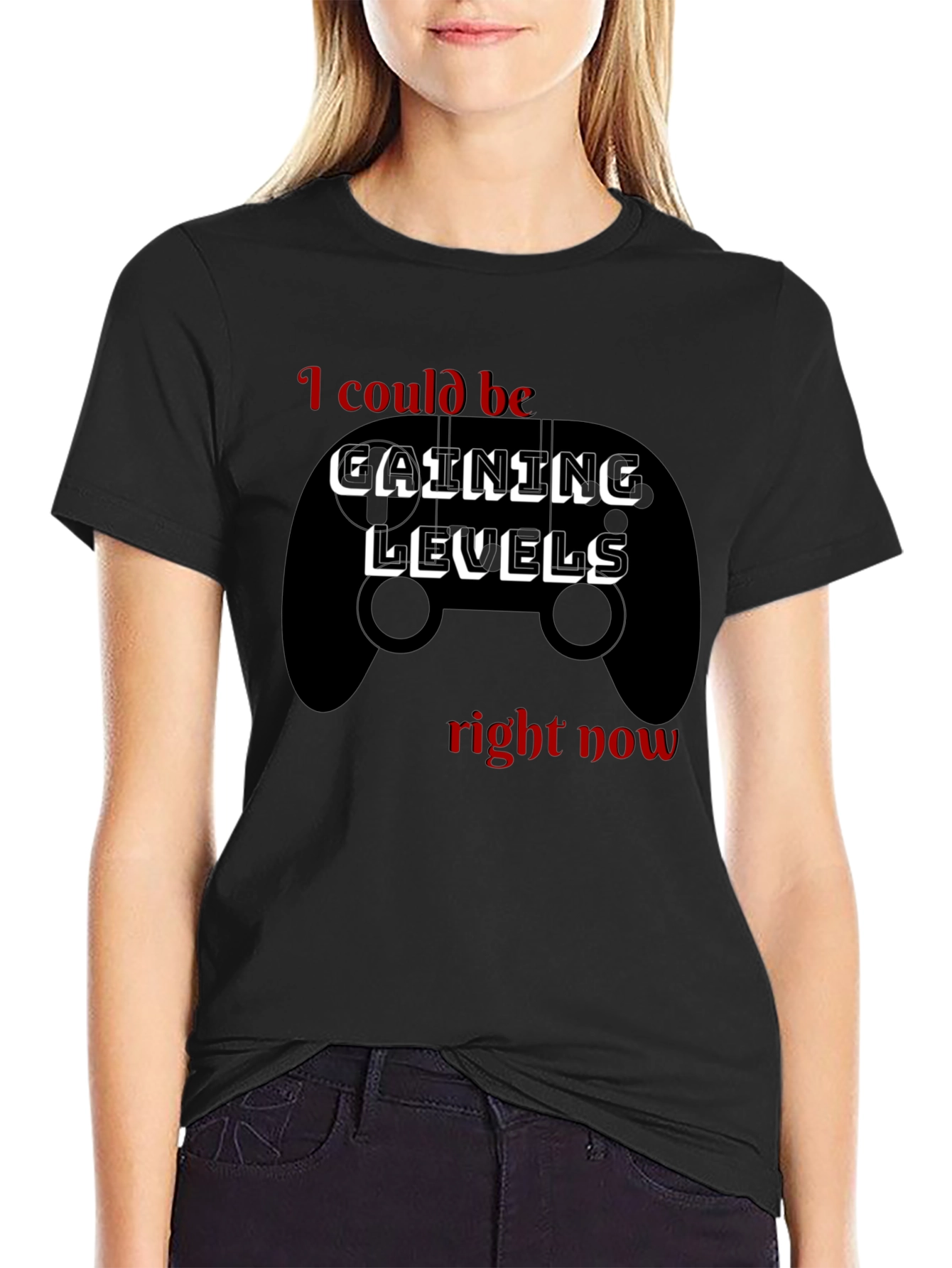 Gaining Levels T-Shirt - Gamer Style