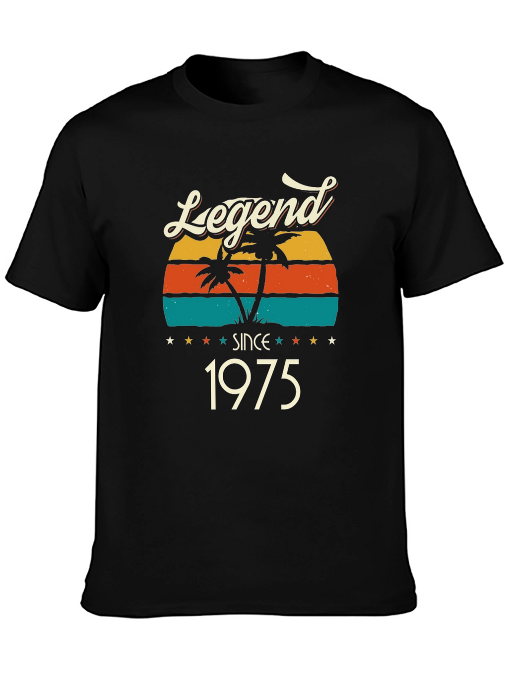 Legend Since 1975 T-Shirt Retro Sunset