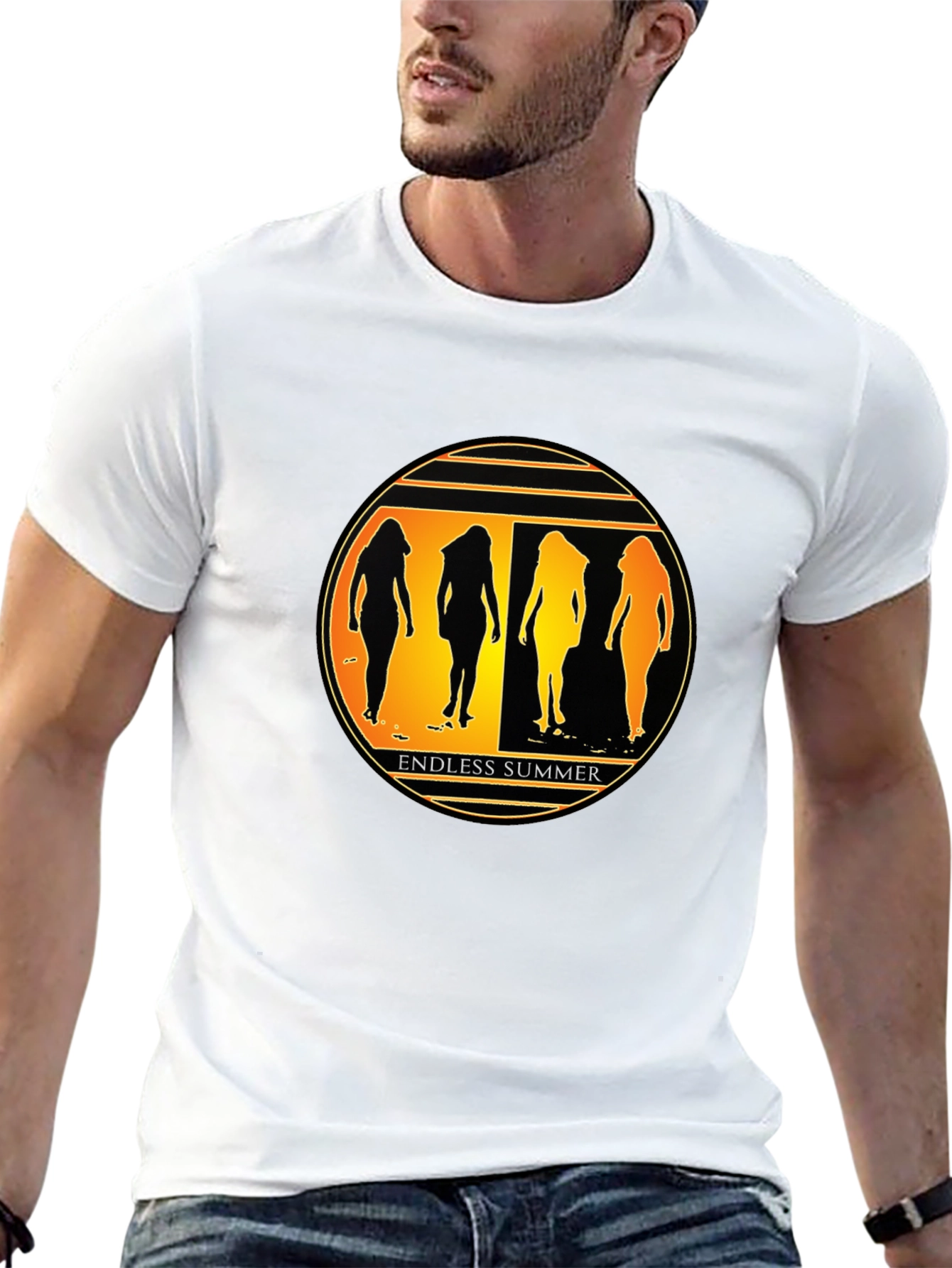 Endless Summer Graphic Tee - Stylish Black T-Shirt