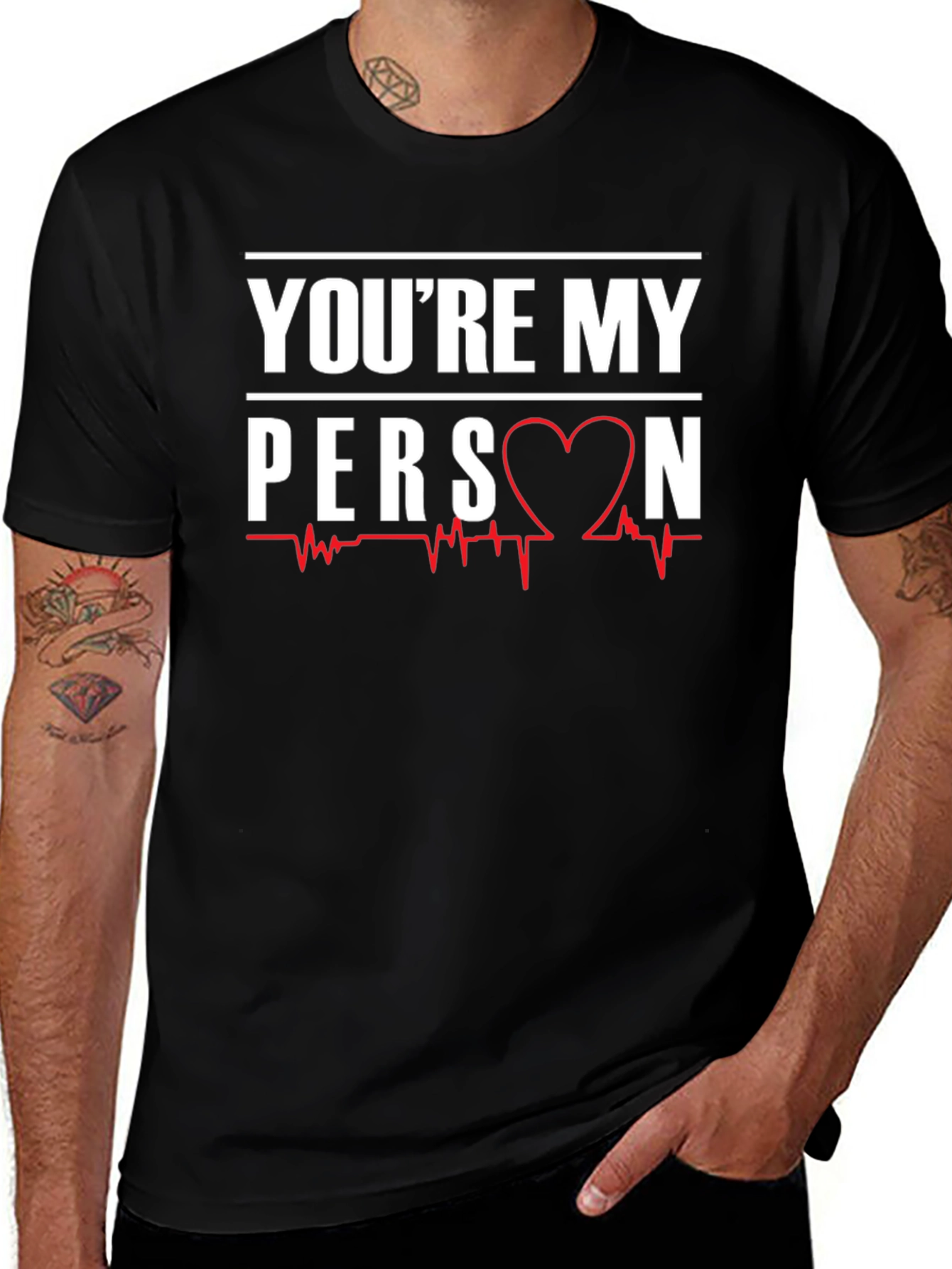 Youre My Person Heartbeat Graphic T-Shirt