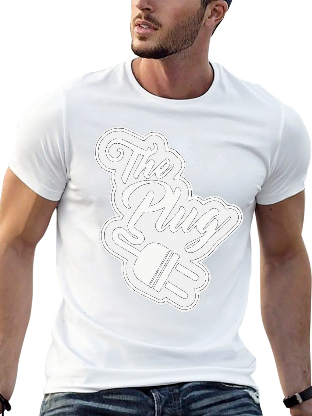 The Plug Graphic T-Shirt - Black