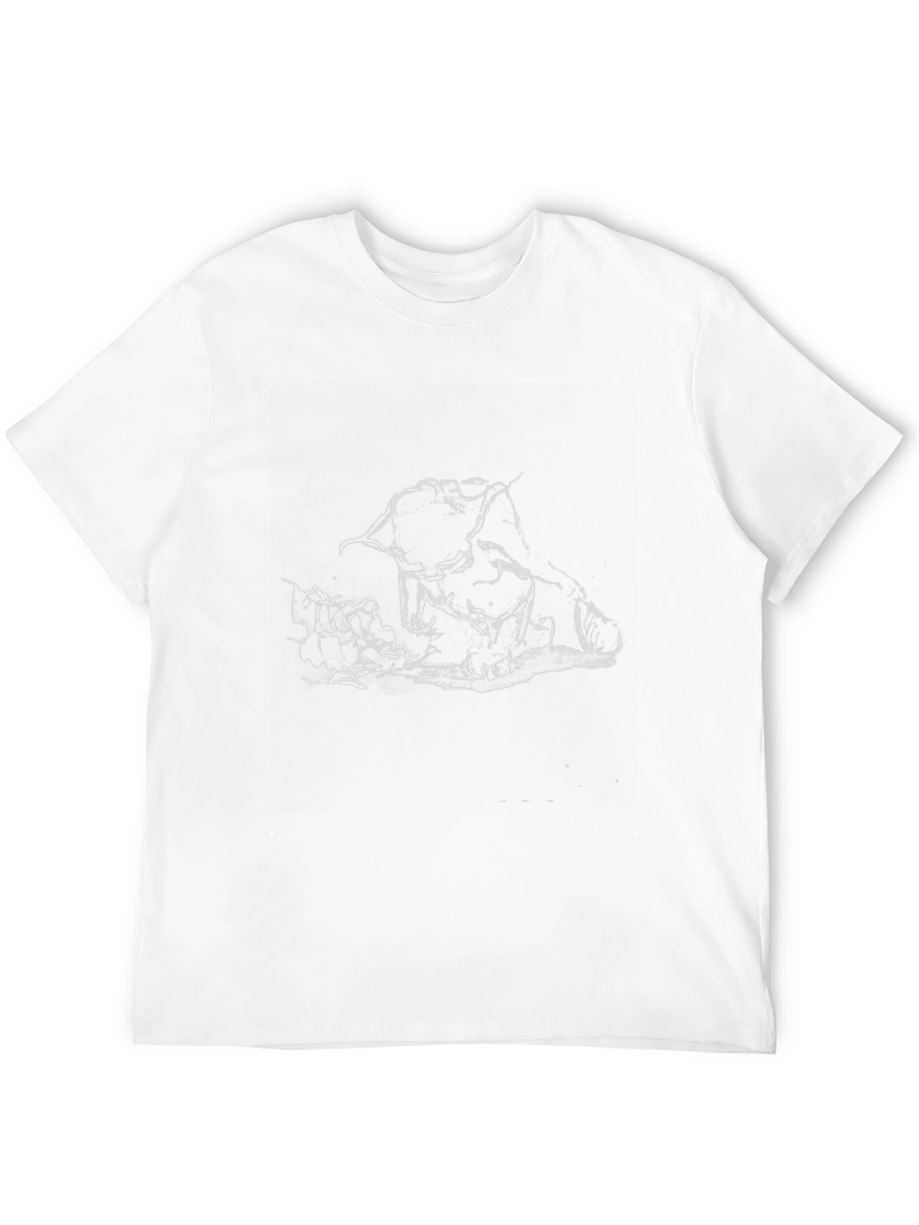 Black Graphic Tee - Wolves