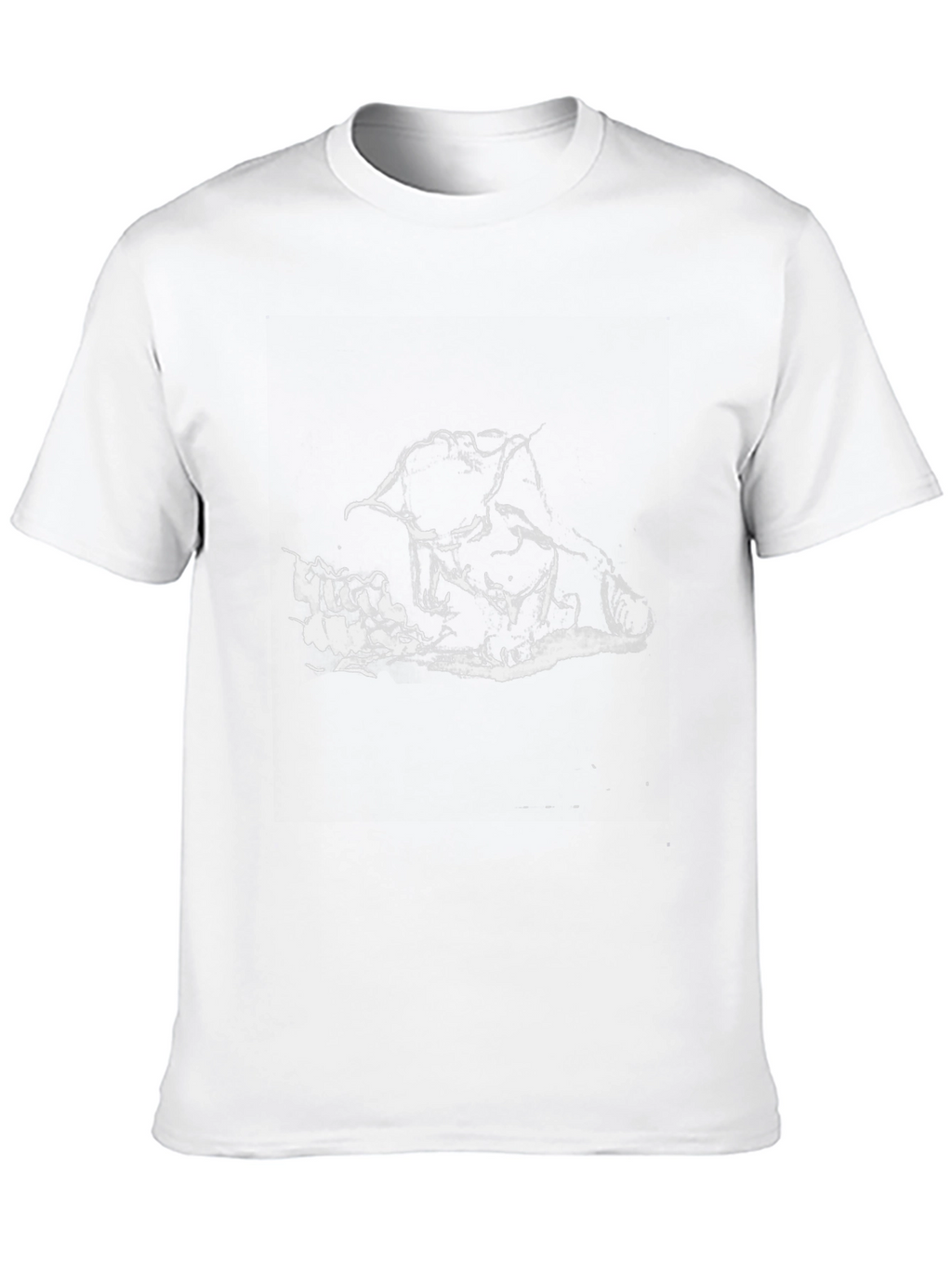 Black Graphic Tee - Wolves