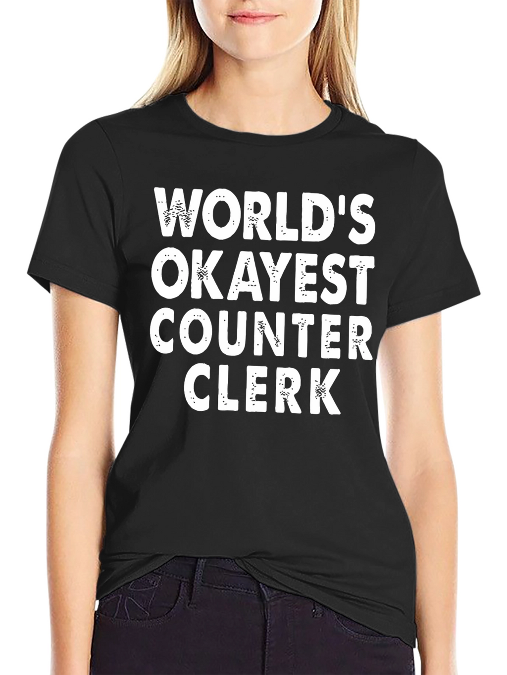 Worlds Okayest Counter Clerk T-Shirt