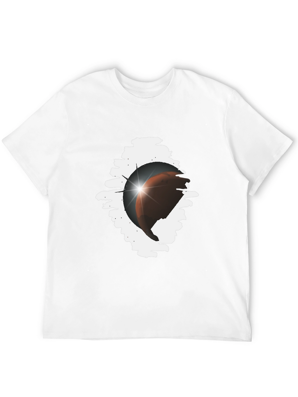 Eclipse Graphic Tee - Stylish Black Cotton Blend