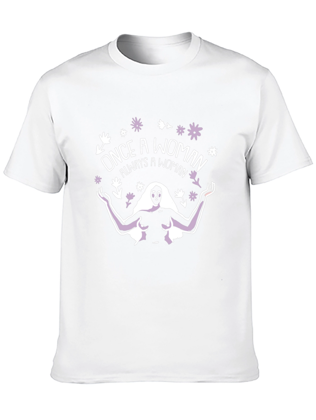 Once a Woman T-Shirt - Black Cotton Graphic Tee