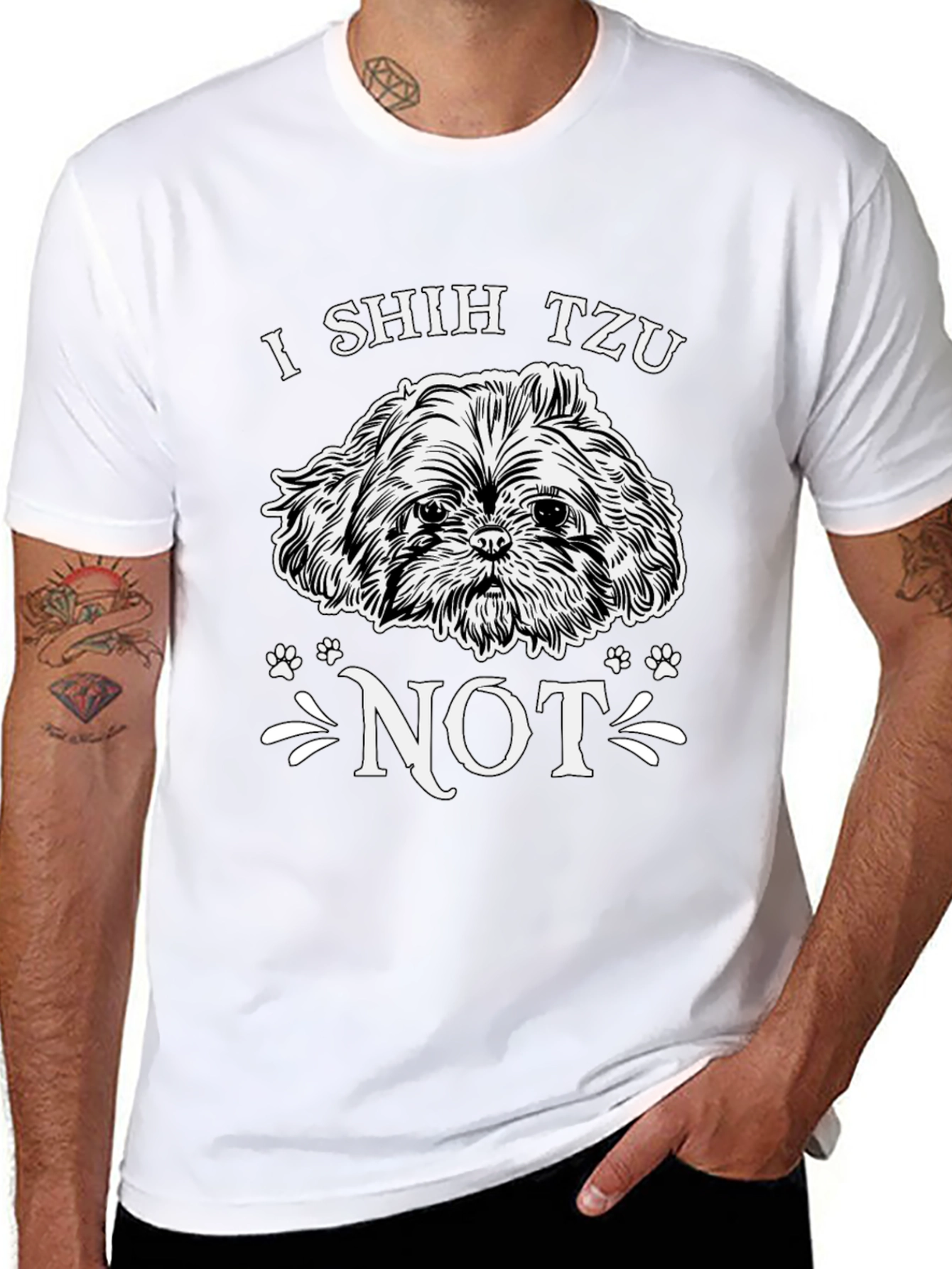 I Shih Tzu Not Black Graphic Tee