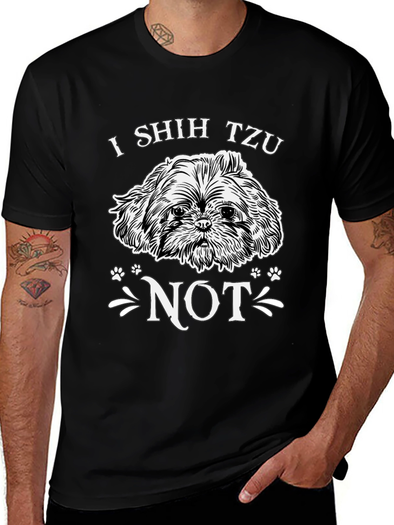 I Shih Tzu Not Black Graphic Tee