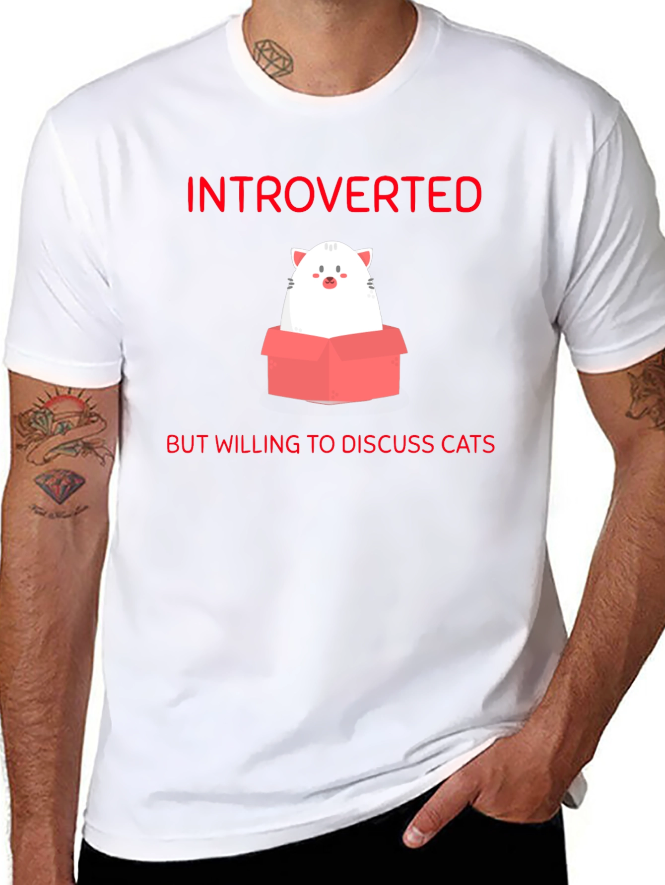 Introverted Cat Lover T-Shirt