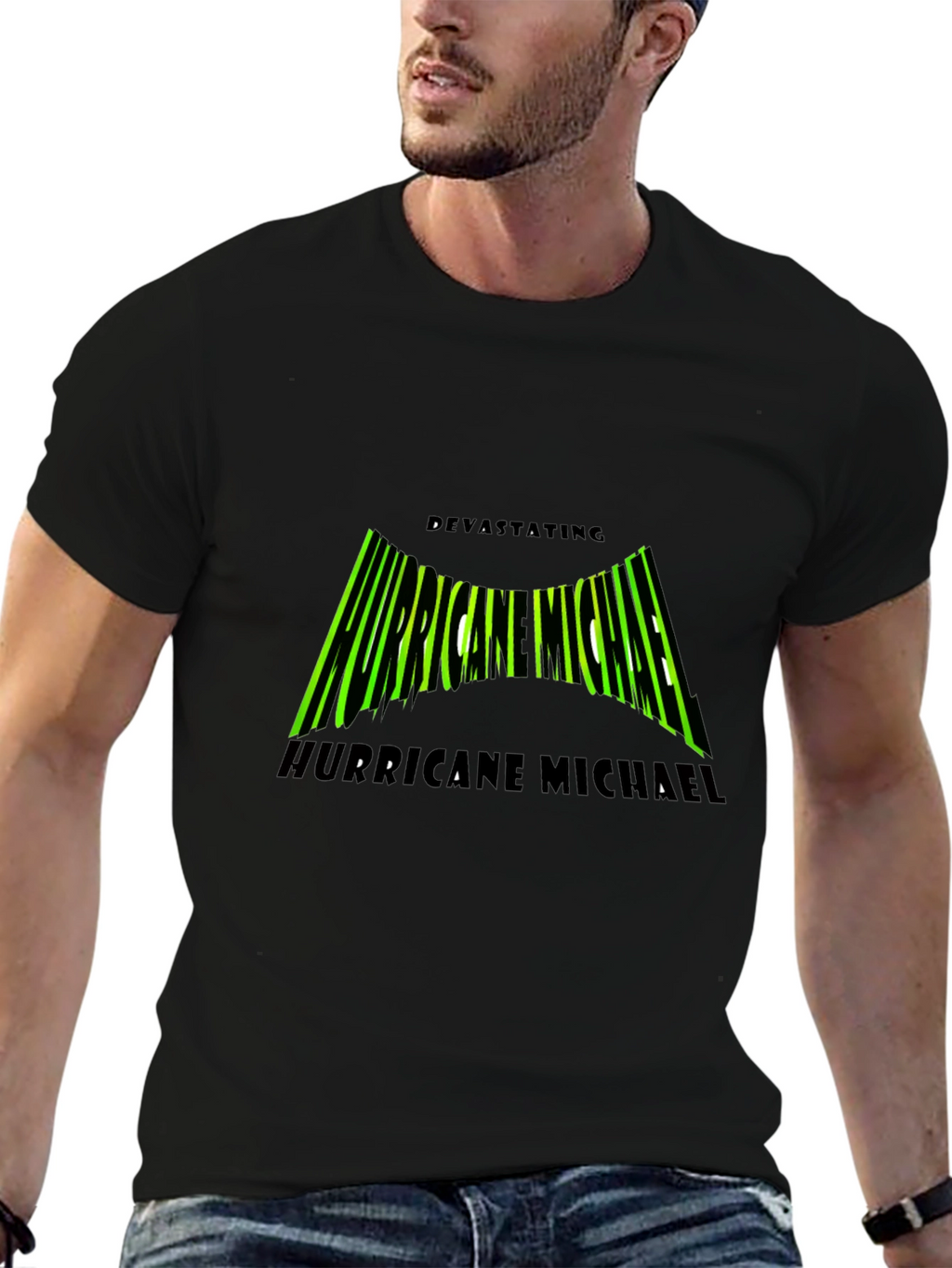 Hurricane Michael Tee - Black Graphic T-Shirt