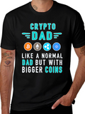 Crypto Dad T-Shirt - Bitcoin Ethereum & More!