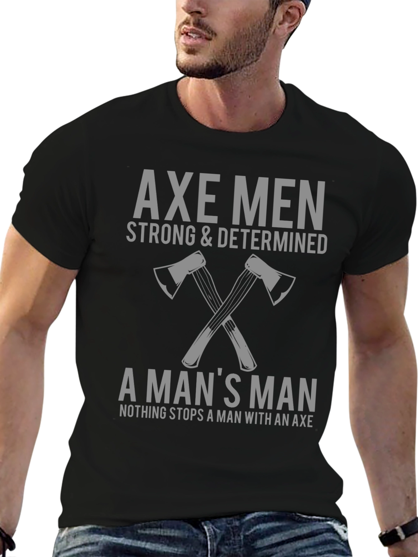 Axe Men Strong & Determined Graphic Tee