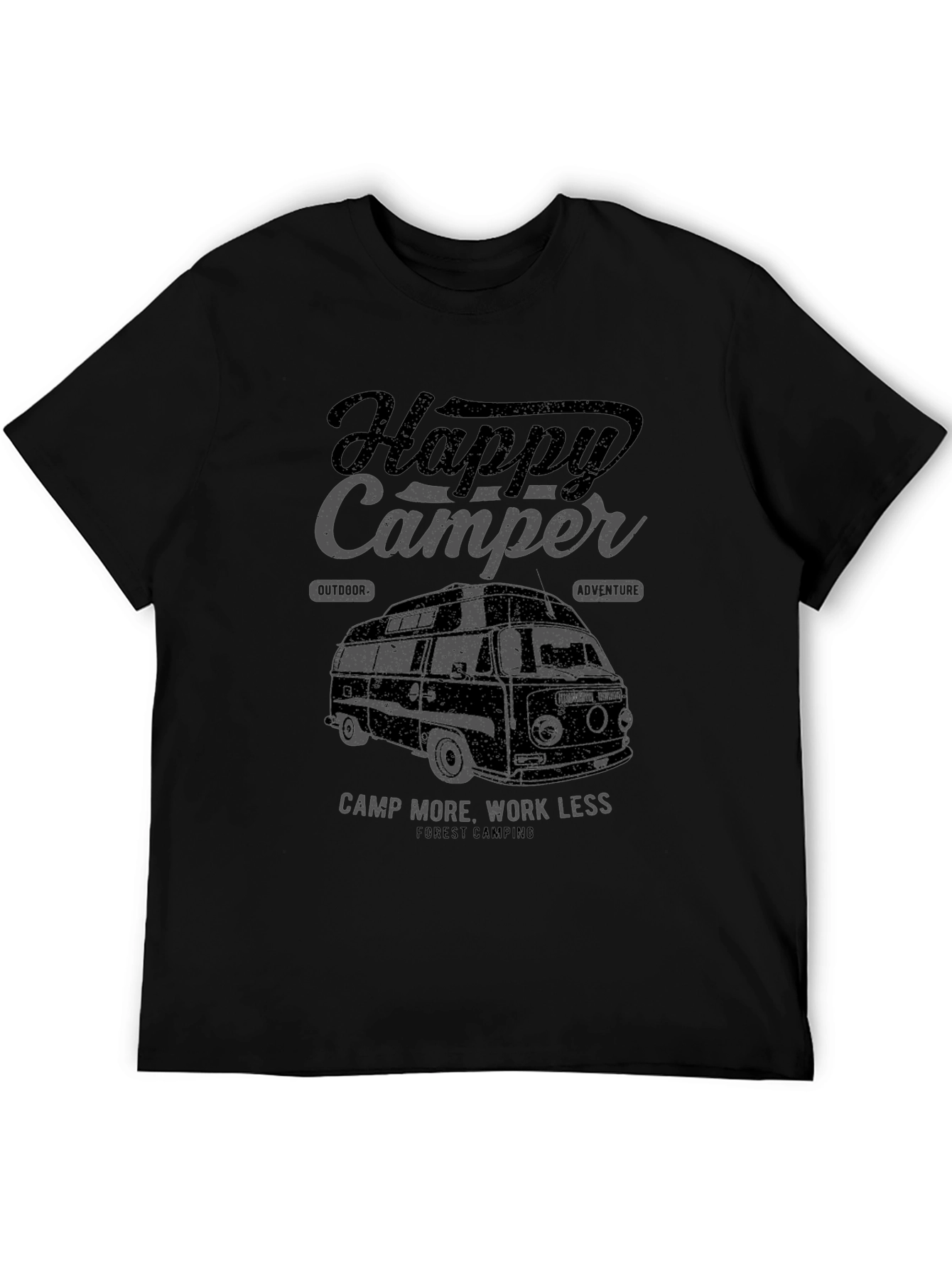 Happy Camper Graphic Tee - Outdoor Adventure