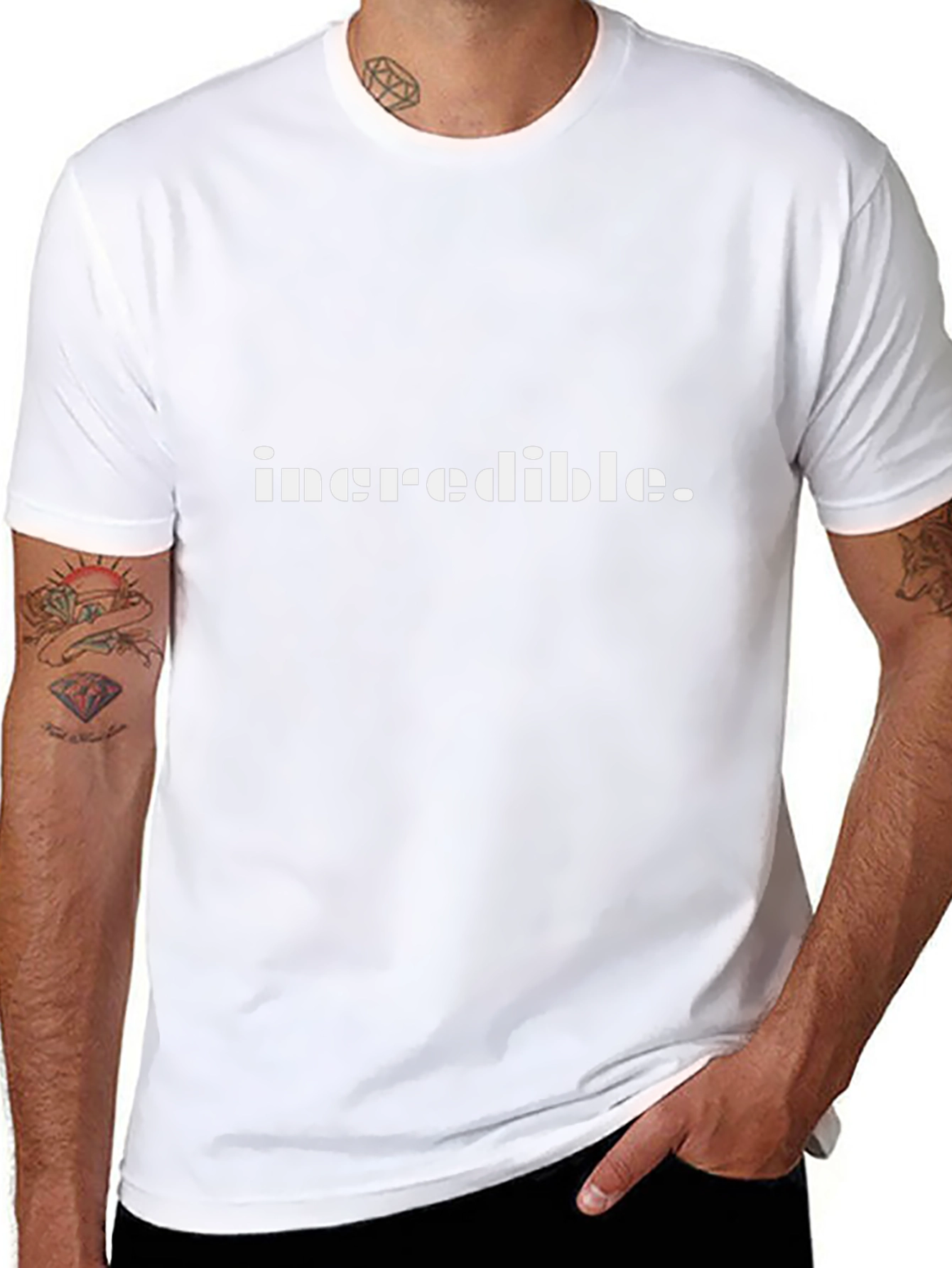 Incredible Graphic Tee - Black Cotton T-Shirt