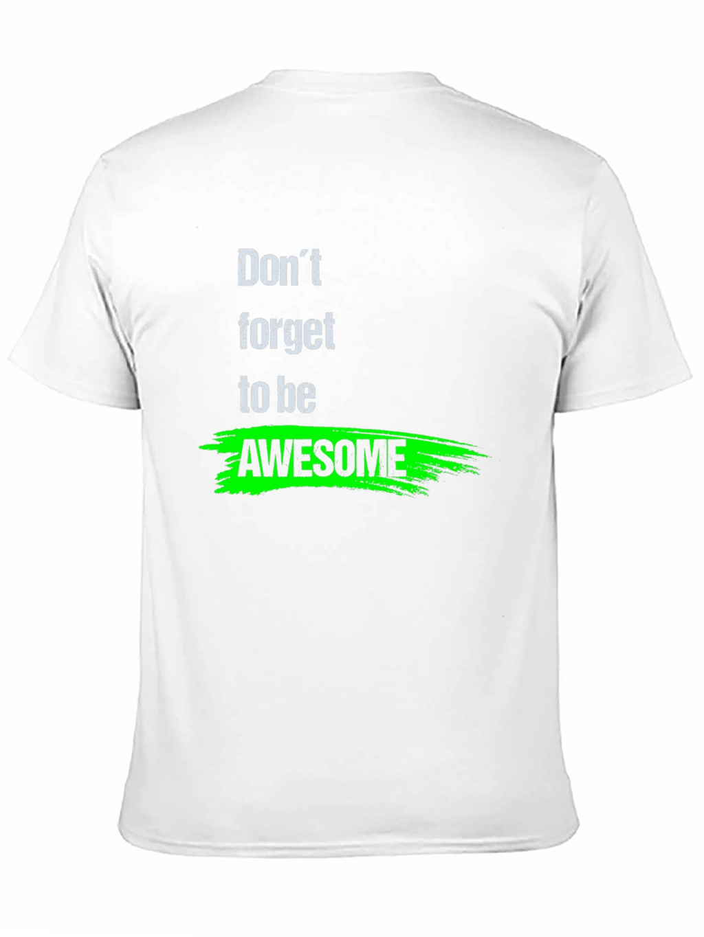 Awesome Reminder T-Shirt - Black Crew Neck Tee