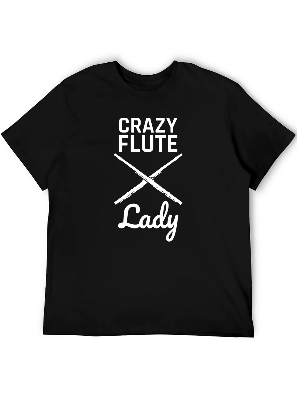 Crazy Flute Lady Graphic T-Shirt