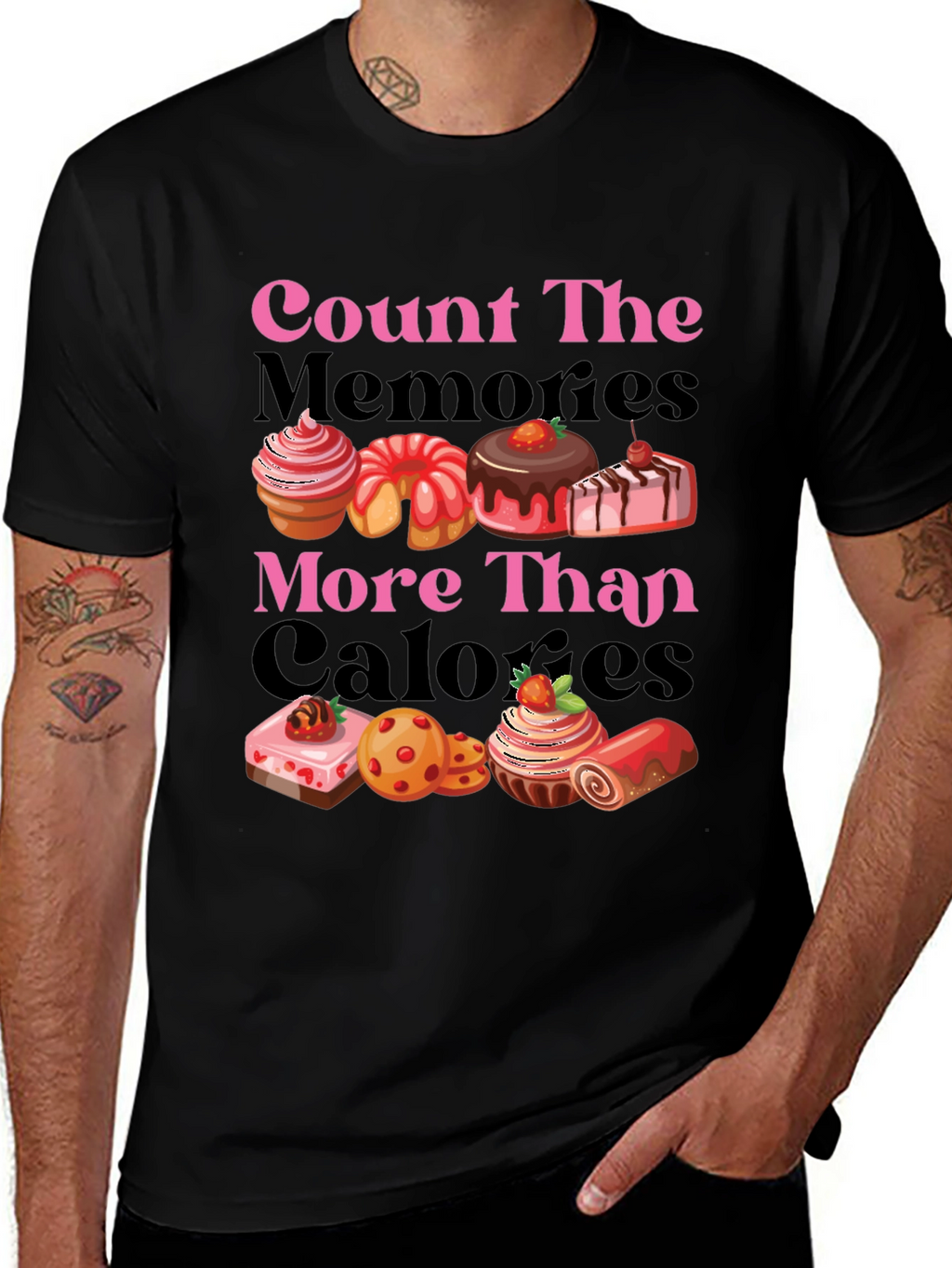Count Memories Not Calories Graphic Tee