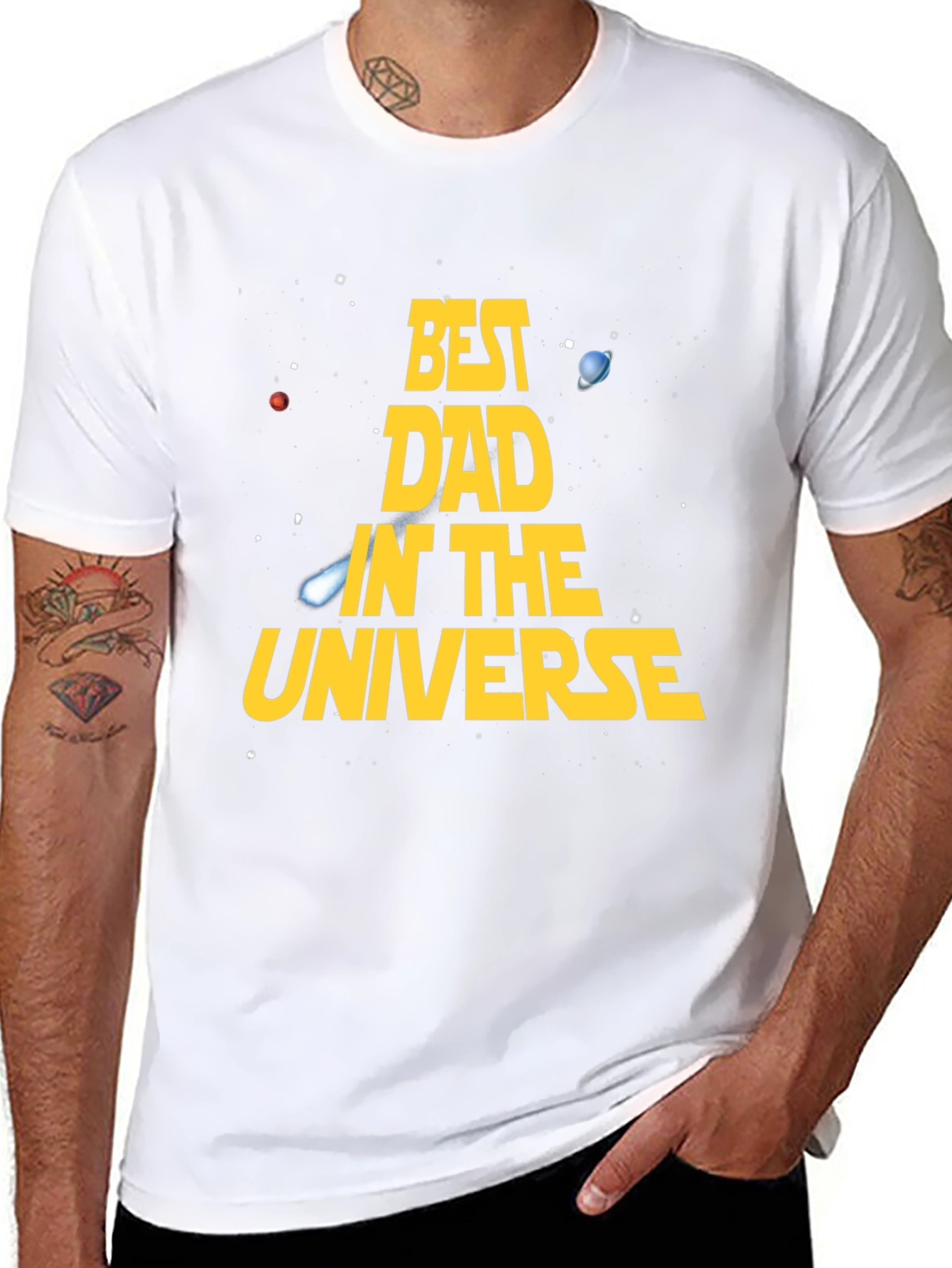 Best Dad in the Universe Graphic Tee