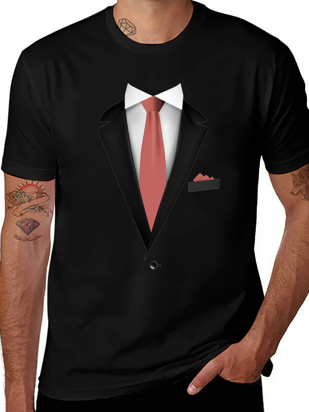 Suit & Tie Graphic T-Shirt