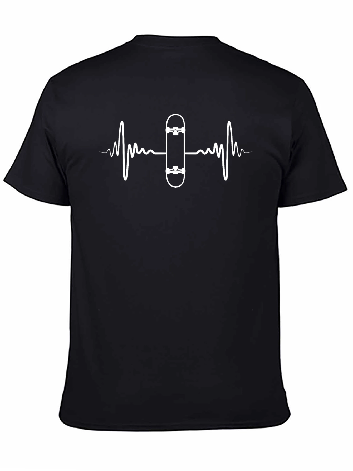 Skateboard Heartbeat Graphic Tee