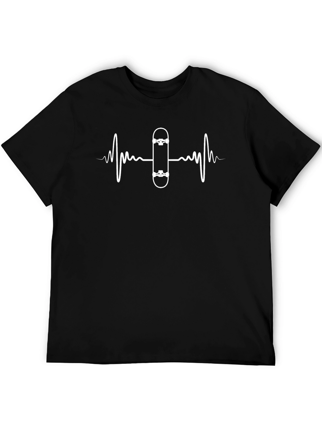 Skateboard Heartbeat Graphic Tee