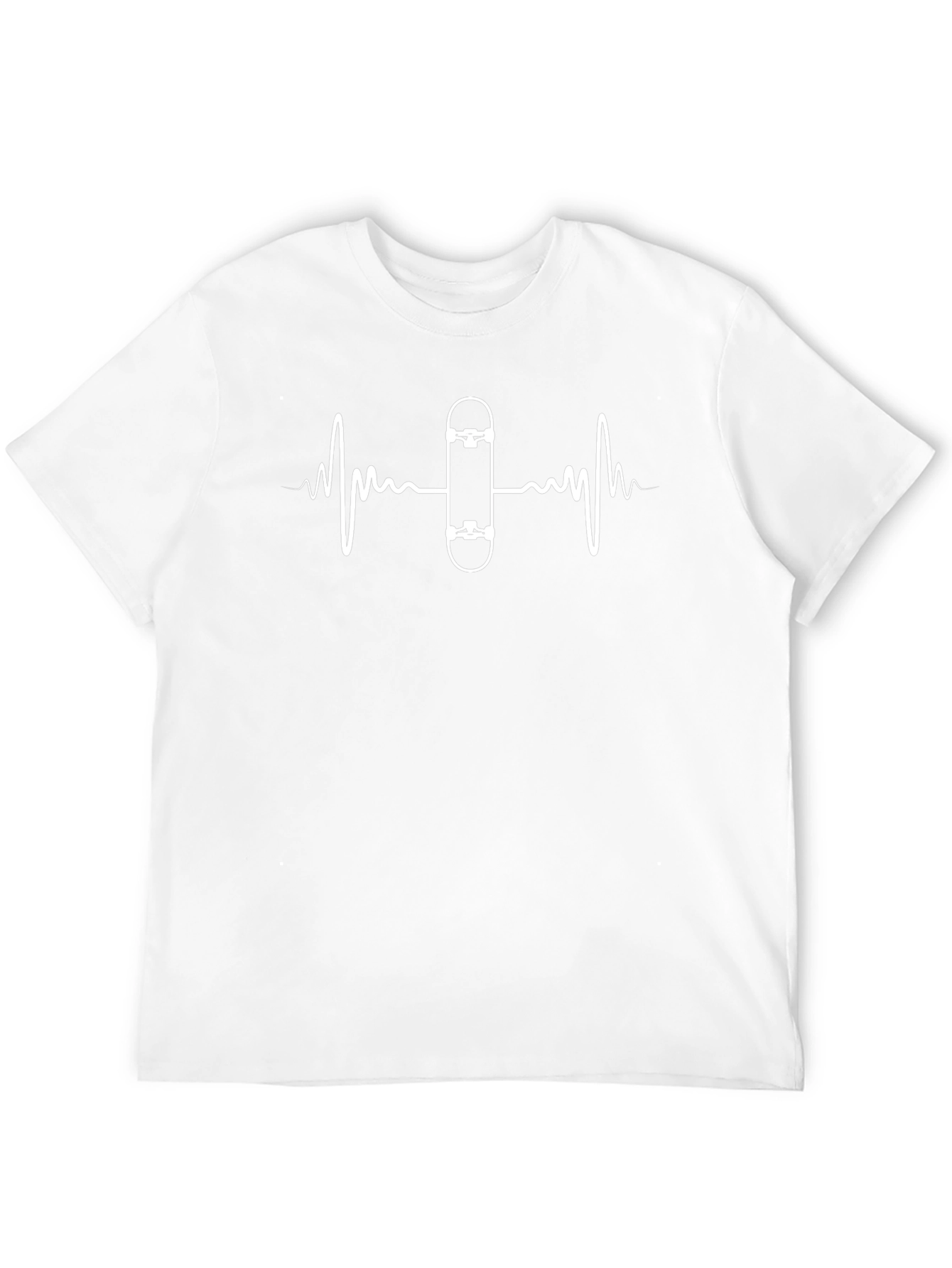 Skateboard Heartbeat Graphic Tee