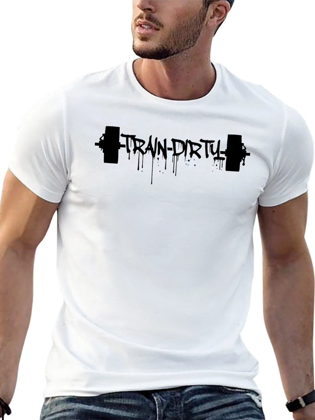 Train Dirty Black Graphic Tee