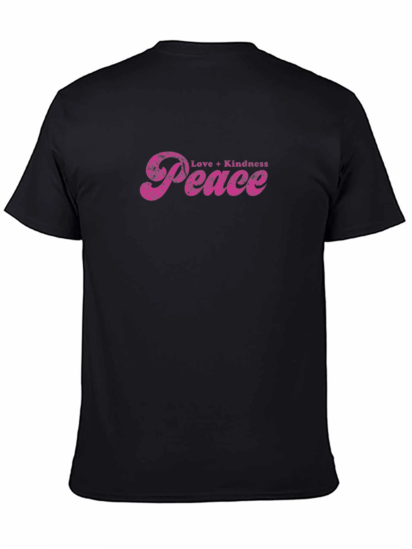 Love Kindness Peace Graphic Tee - Black