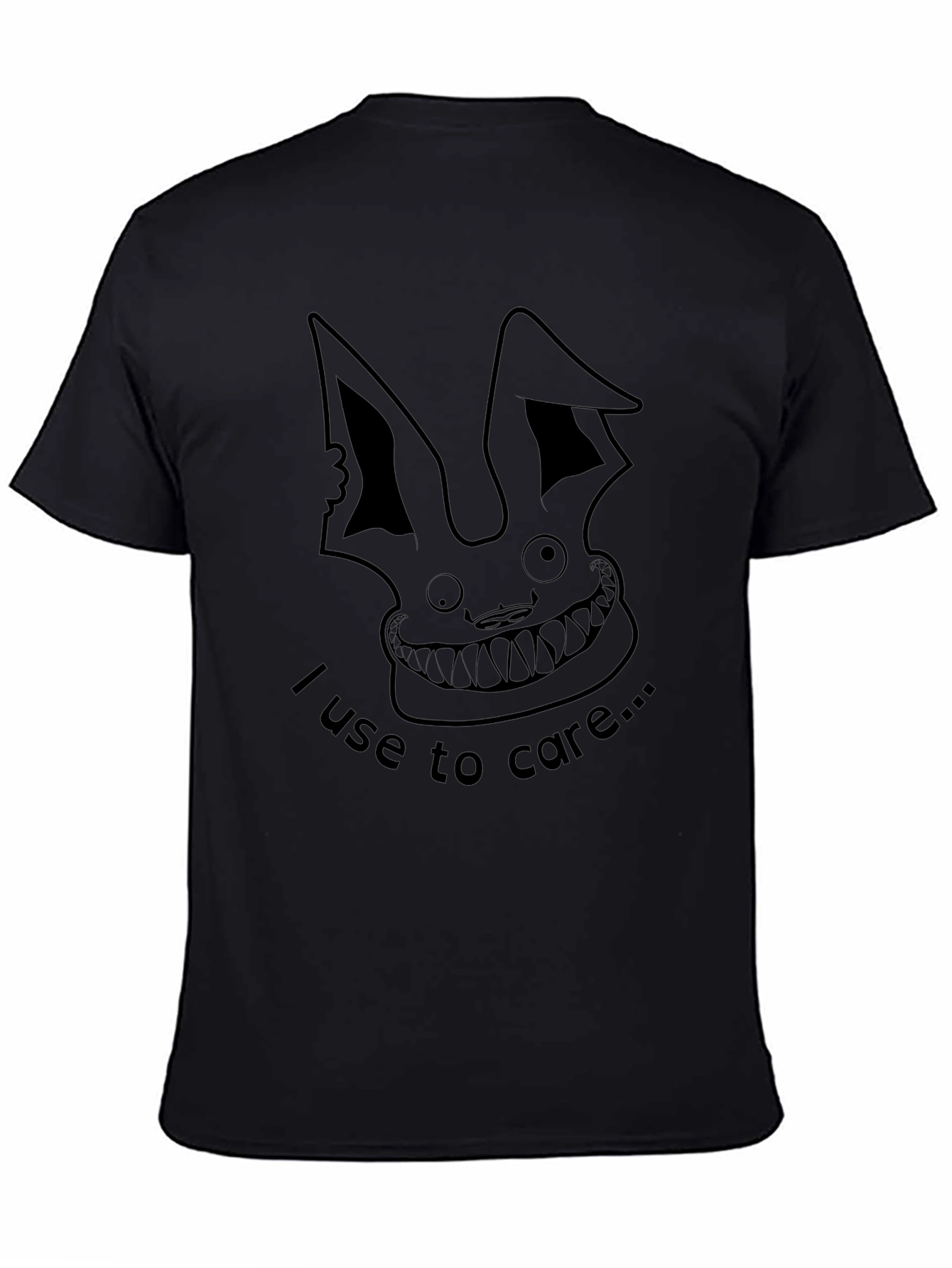 Edgy Rabbit Graphic Tee - I Use To Care