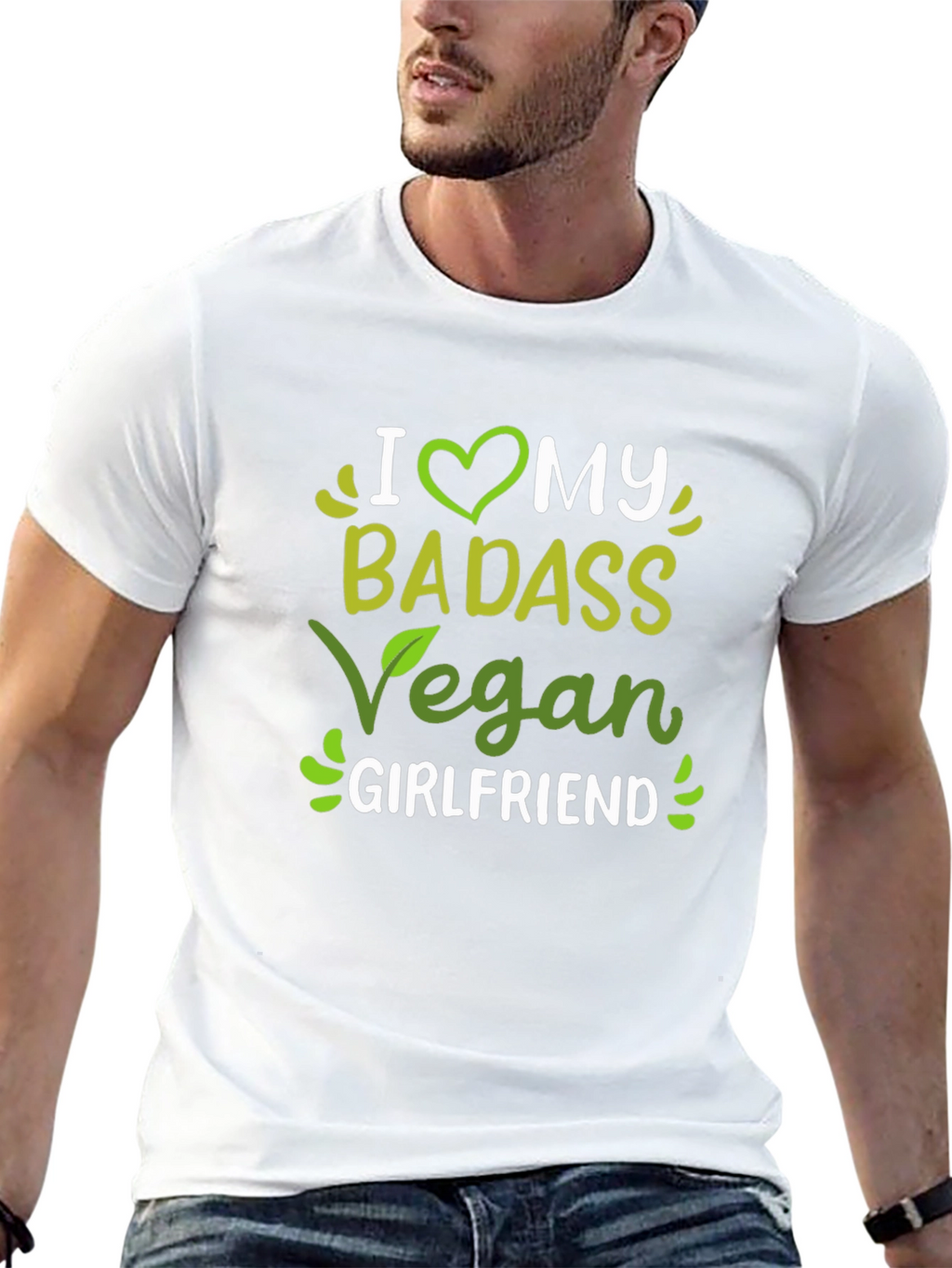 I Heart My Badass Vegan Girlfriend T-Shirt