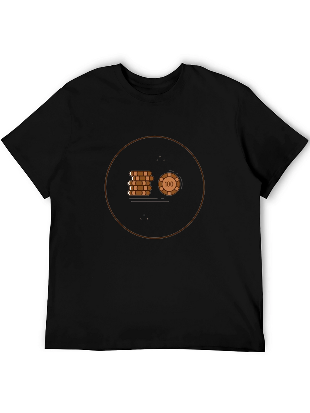 Poker Chip Graphic Tee - Cool Casino Style