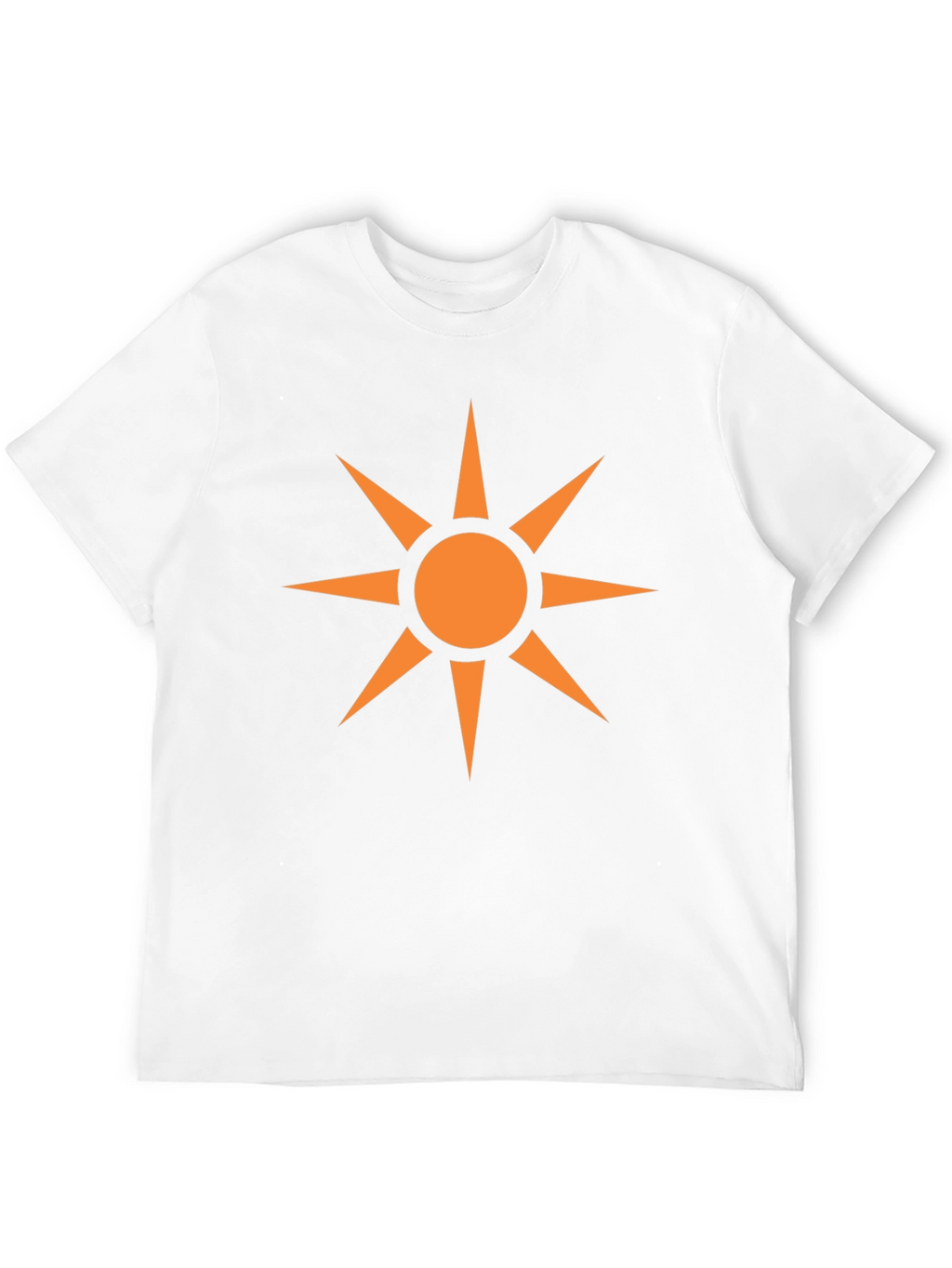 Geometric Sun Graphic Black T-Shirt