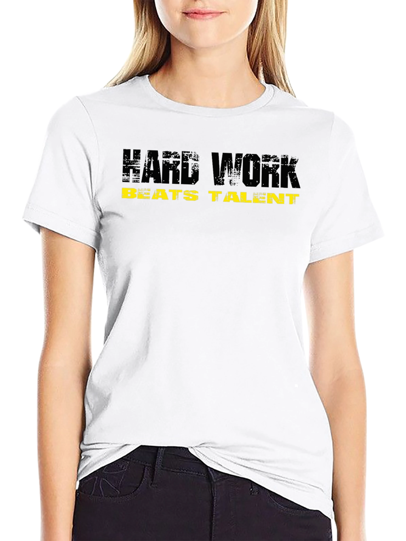 Hard Work Beats Talent Black T-Shirt