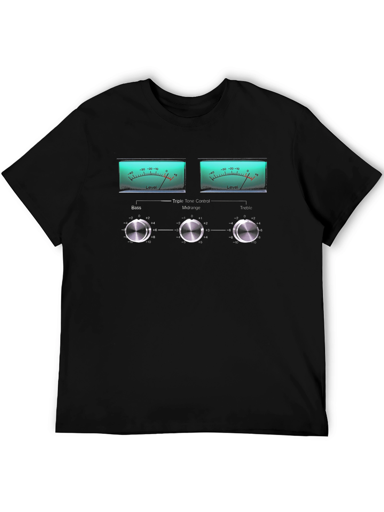 Retro Audio Equalizer Graphic T-Shirt