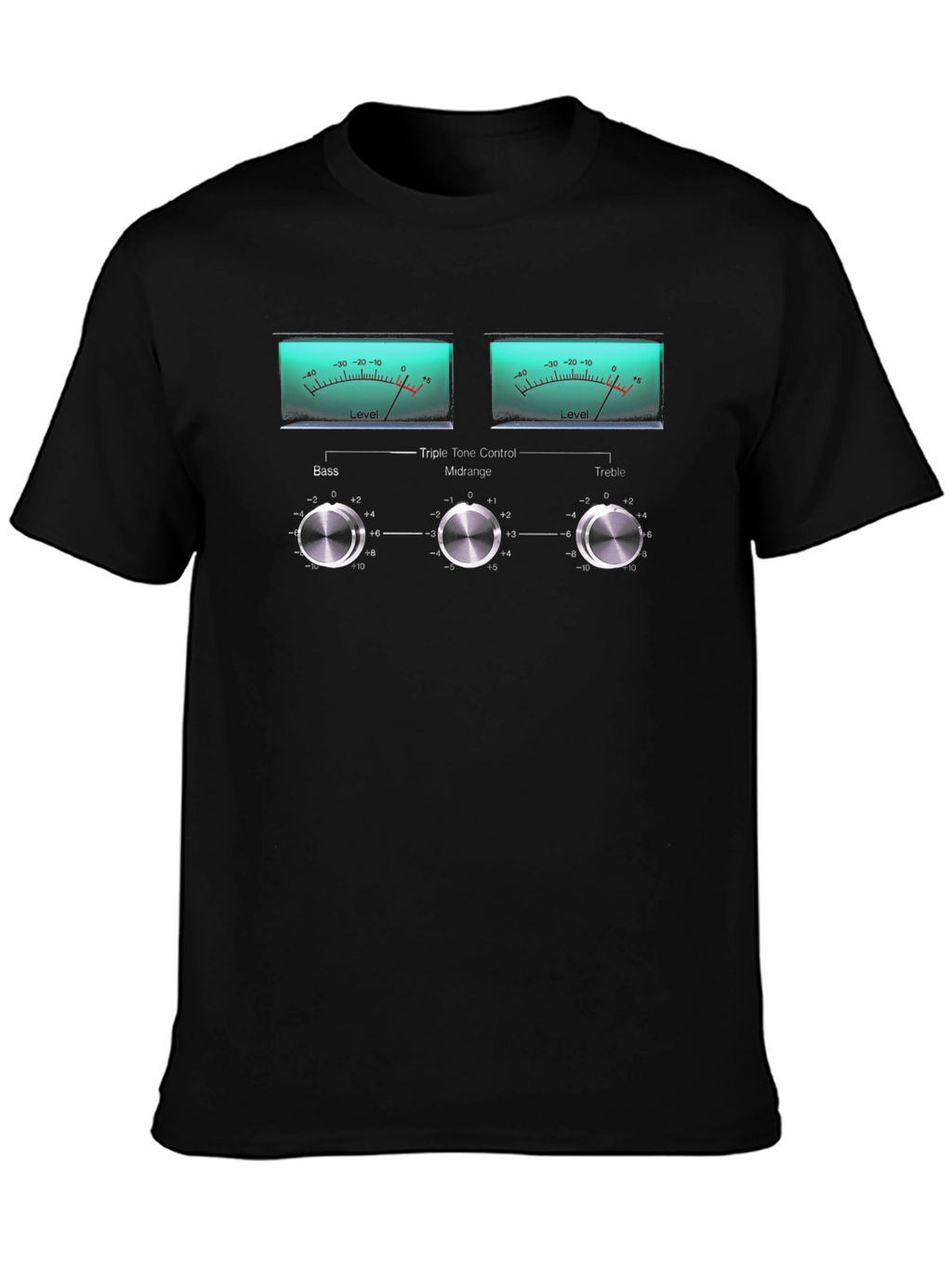 Retro Audio Equalizer Graphic T-Shirt