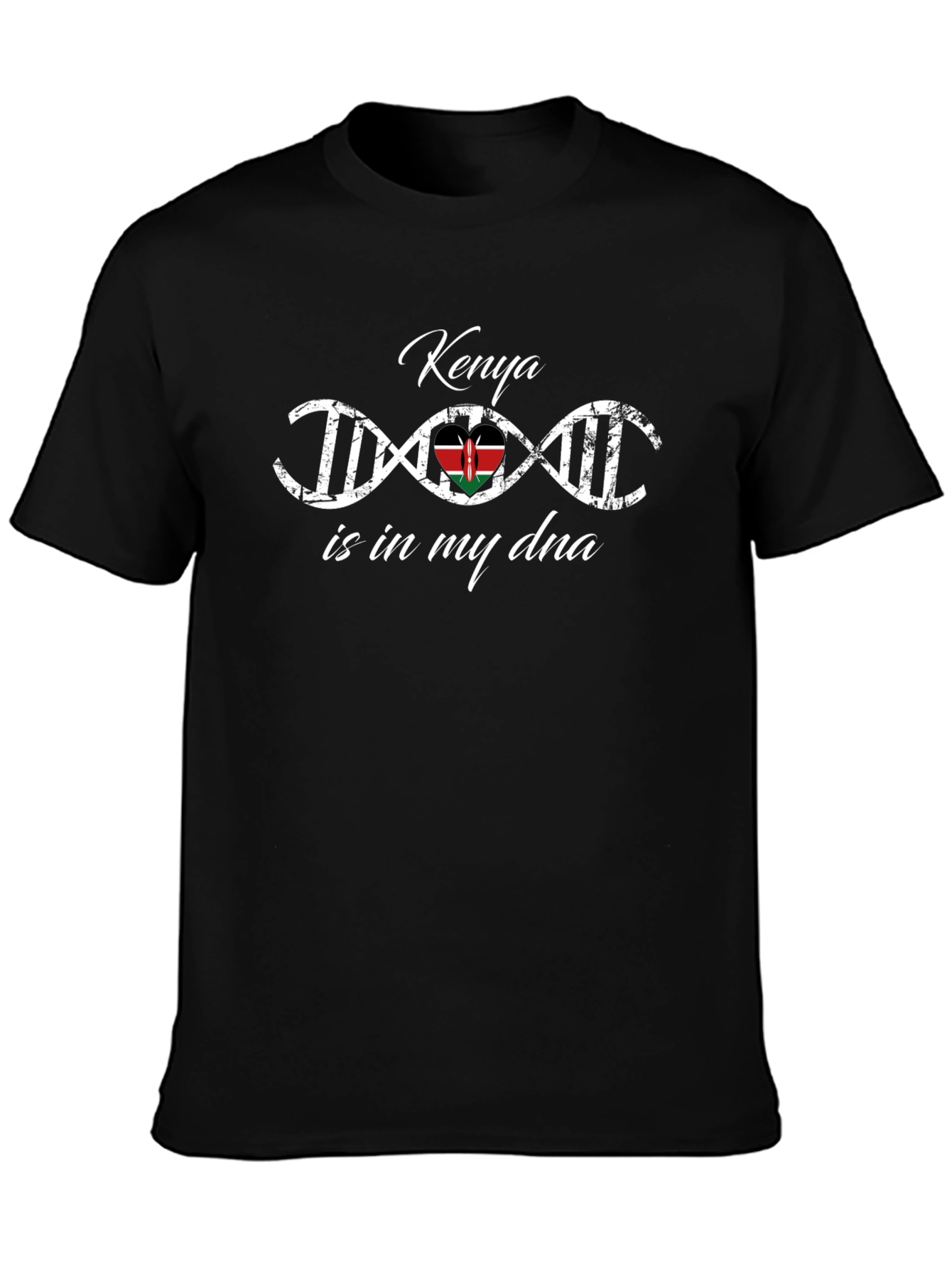 Kenya DNA T-Shirt - Black Graphic Tee