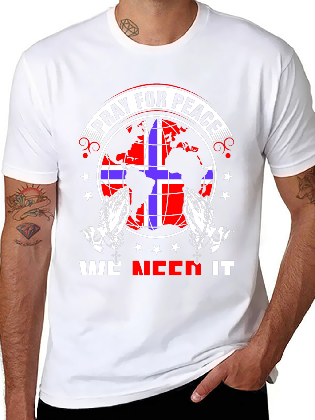 Pray for Peace Graphic T-Shirt