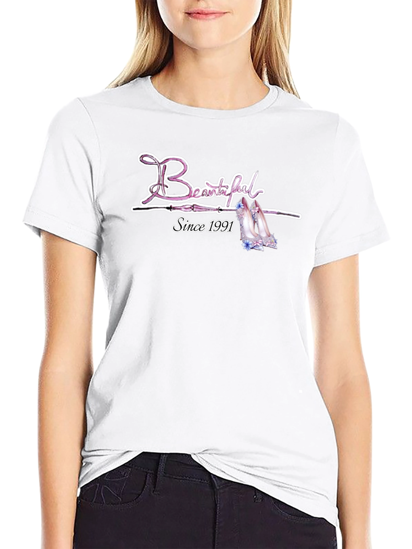 Beautiful Since 1991 Black T-Shirt