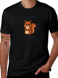 Grumpy Squirrel Mens Graphic Tee